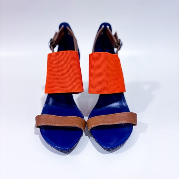 UNITED NUDE Orange & Blue Heeled Sandals - Picture 2 of 11